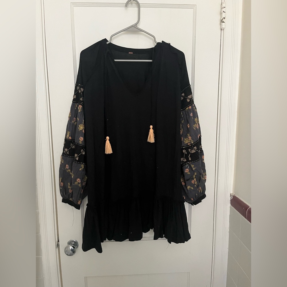 Free People Women's Mix it Up Floral Beaded Tunic